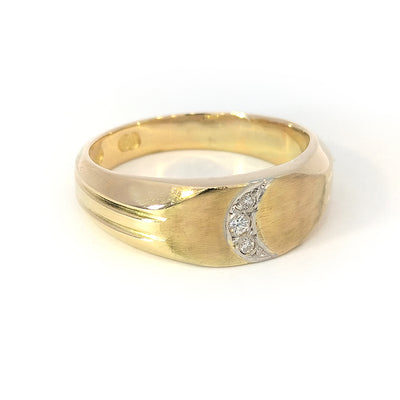 Pre-Loved Gents 18ct Yellow Gold Cresent Ring