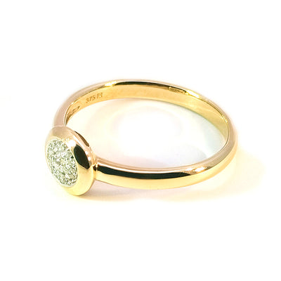 Pre-Loved 9ct Yellow Gold Diamond-set Ring