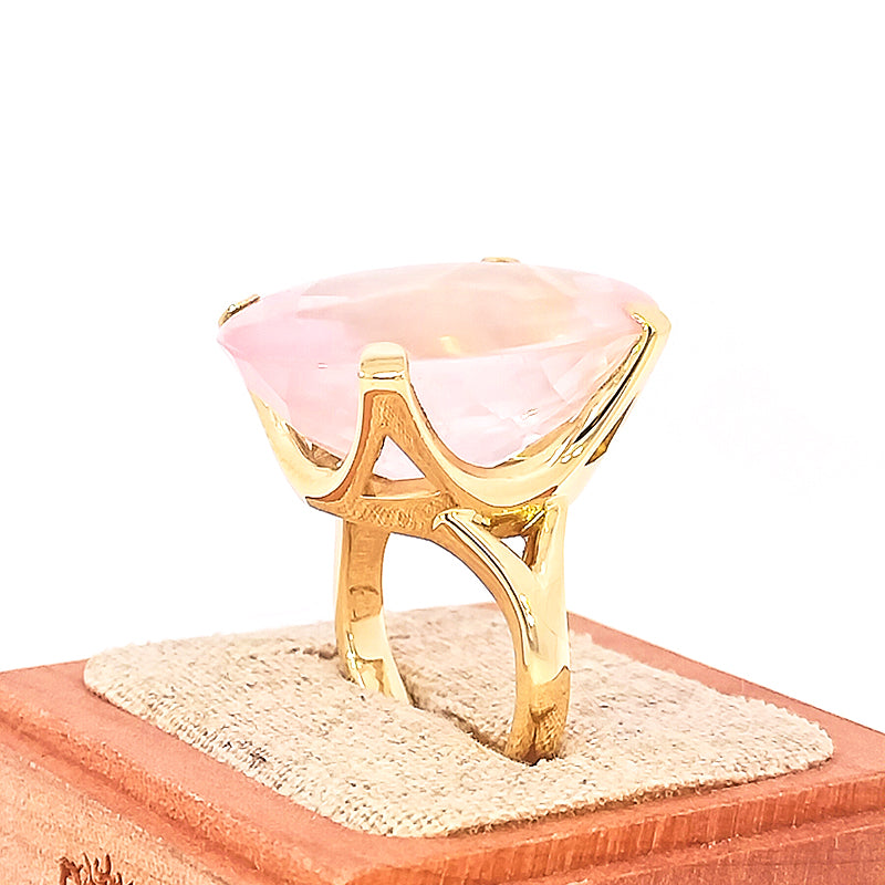 18ct RG Rose Quartz Ring - One-Off