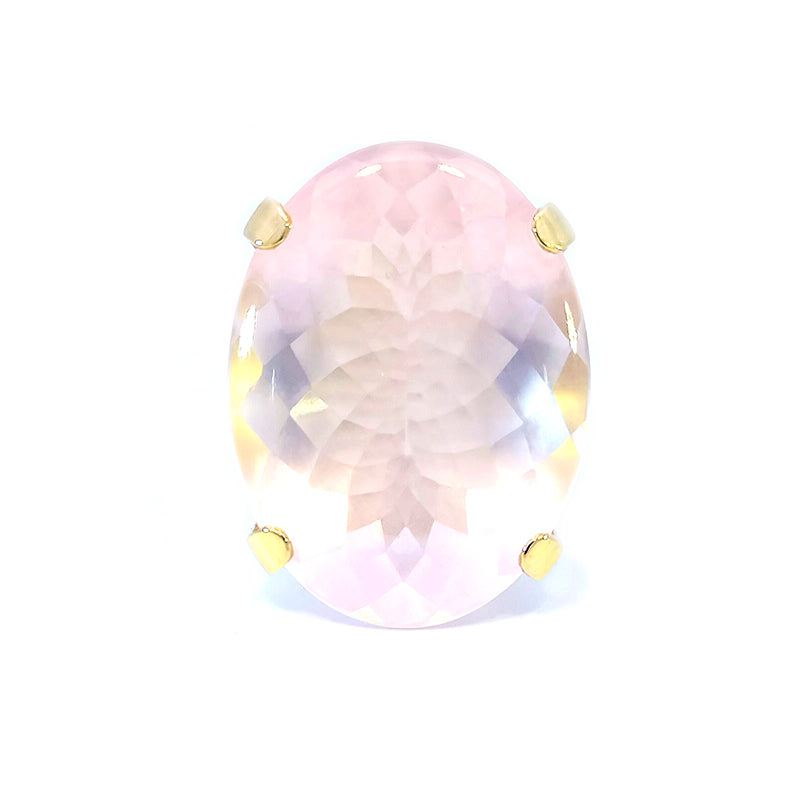 18ct RG Rose Quartz Ring - One-Off