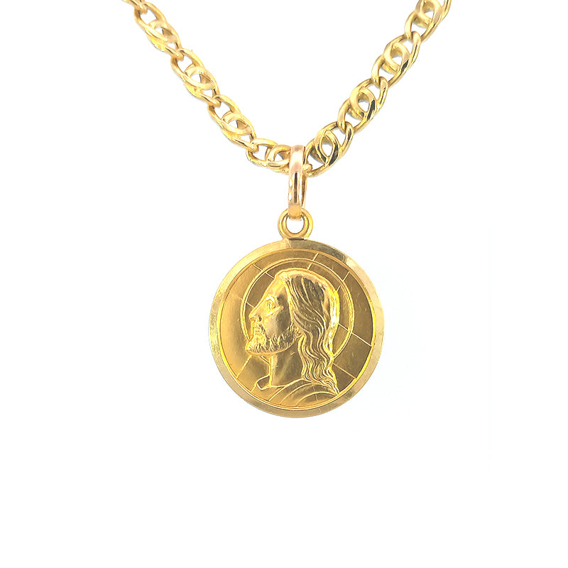 Pre-Loved 18ct Yellow Gold Jesus Medallion