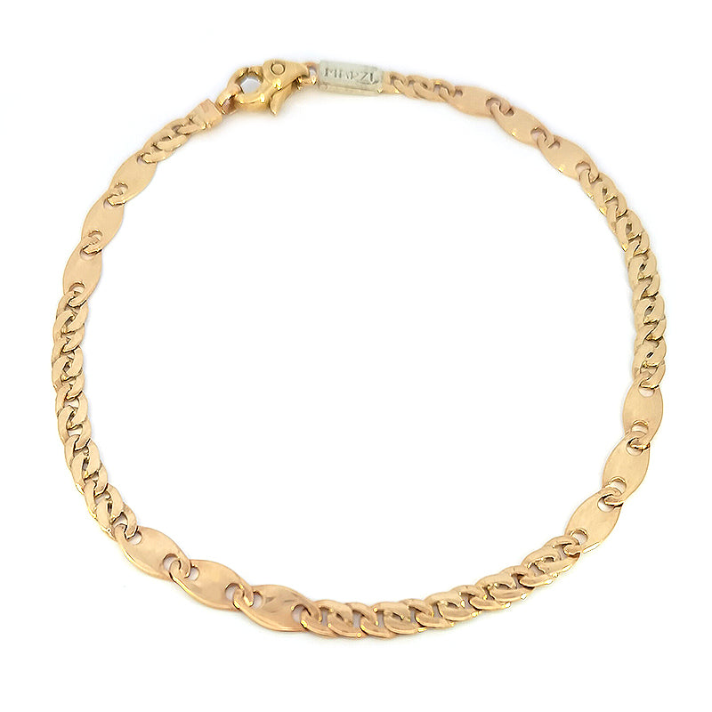 Pre-Loved 9ct Yellow Gold Fancy-link Bracelet