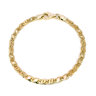 Pre-loved 9ct Yellow Gold Fancy Eye Link Bracelet