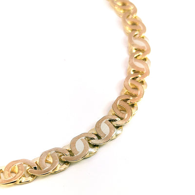 Pre-loved 9ct Yellow Gold Fancy Eye Link Bracelet