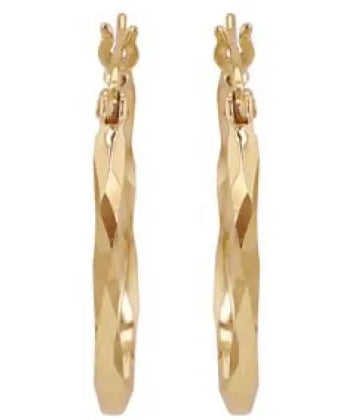 9Y Twist Oval Intensive Earrings