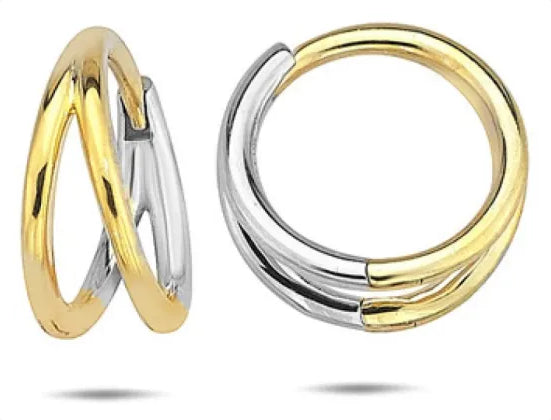 9YW Split Huggie Earrings