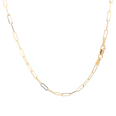 9ct Yellow Gold Paperlink Chain 50cm