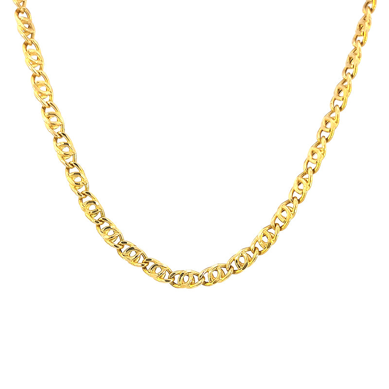 Pre-Loved 18ct Yellow Gold Eye-link Necklace