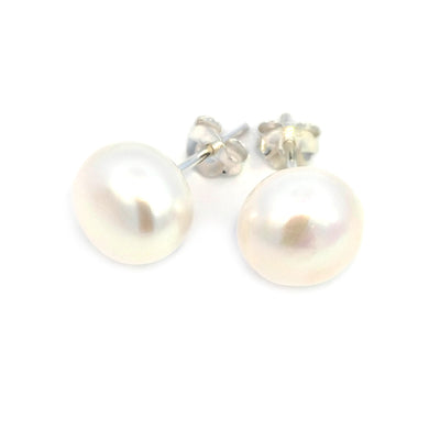 Sterling Silver Cultured Pearl Studs