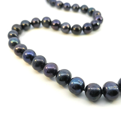 Cultured Black Pearl Necklace with Extender