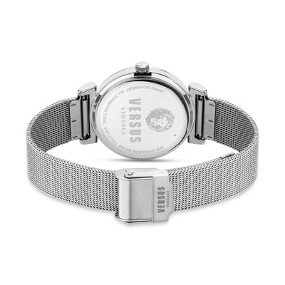 VERSACE VERSUS SS SILVER 34mm Dial Mesh Band