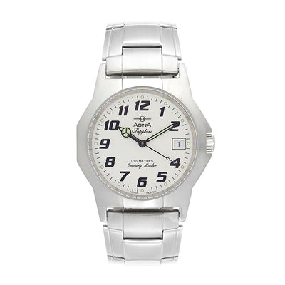 Adina Gents 100m Country Master Stainless Steel Watch