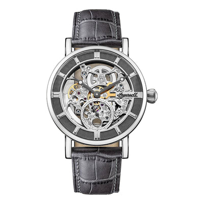 IngersollThe Herald Silver Skeleton Watch