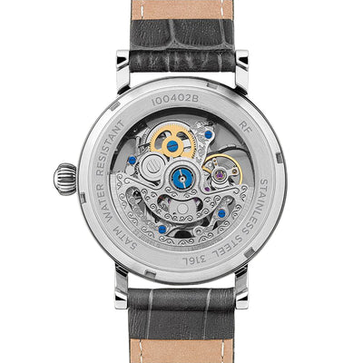 IngersollThe Herald Silver Skeleton Watch