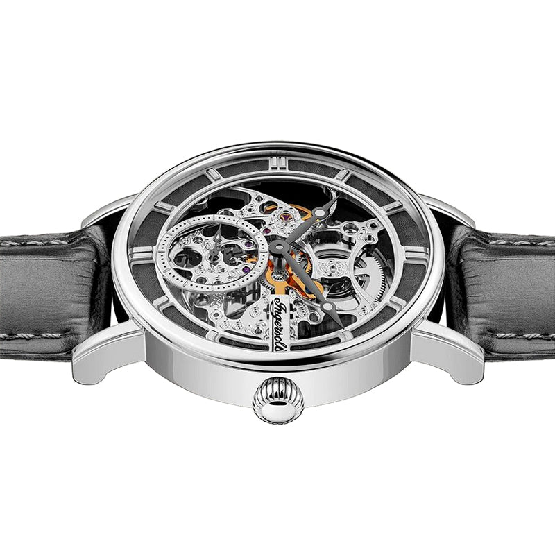 IngersollThe Herald Silver Skeleton Watch