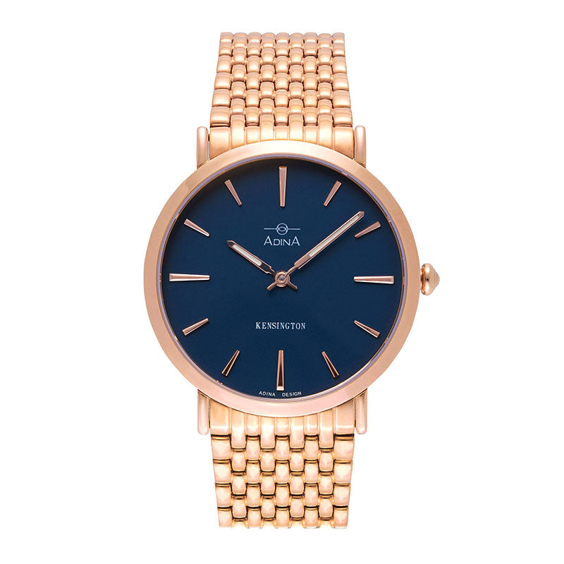 Adina ADINA Kensington Rose GP with Blue Dial | Kings Pocket Jewellery ...
