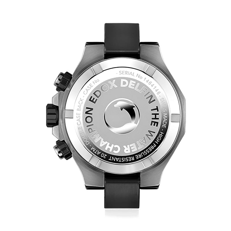 Edox Delfin The Original Green & Silver Dial Watch