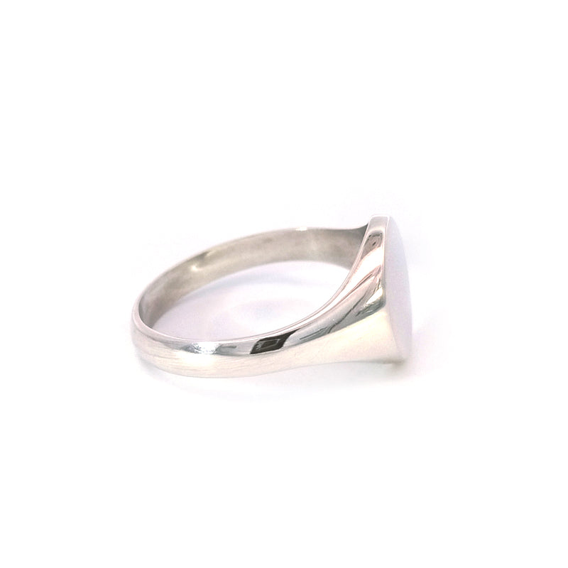 Sterling Silver Engravable Round Signet Ring