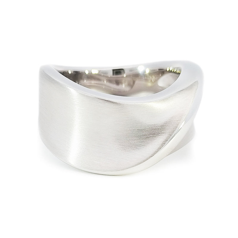 Bague vague en argent sterling