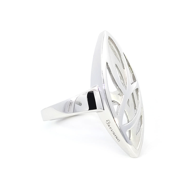 Sterling Silver Elliptical Ring