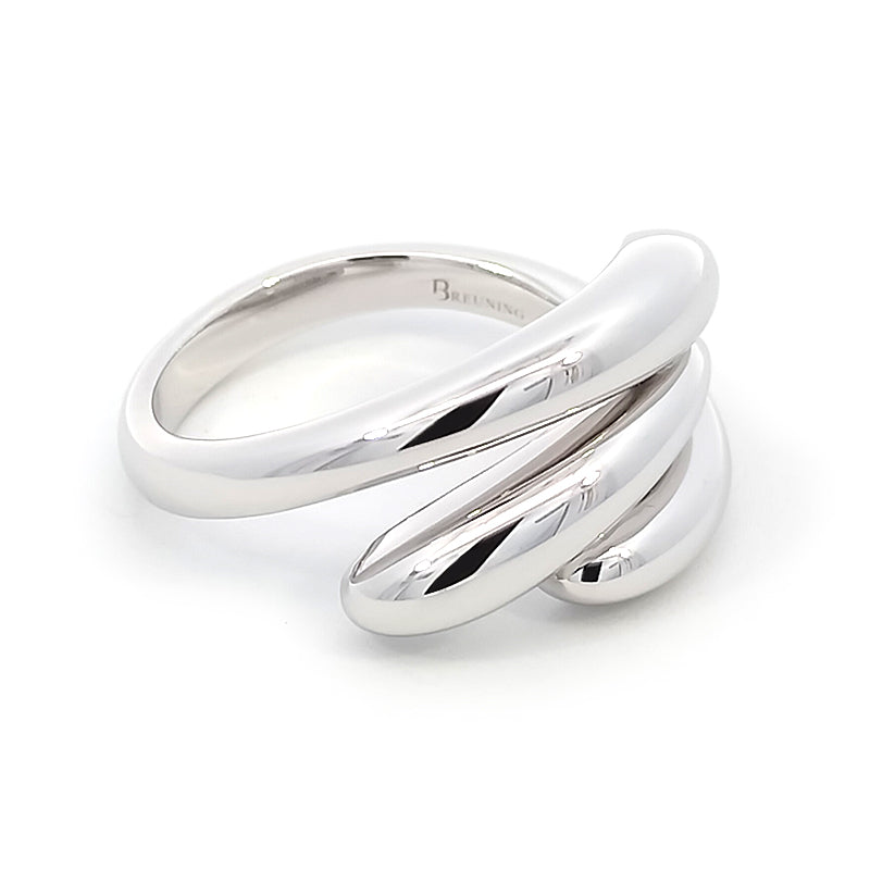 Sterling Silver Rhodium-plated Polished Ring