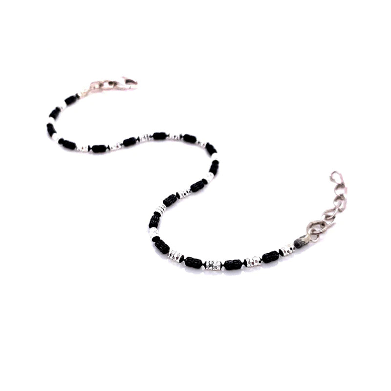 Sterling Silver Diamond-cut Bead Bracelet