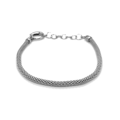 Bracelet pop-corn en argent sterling