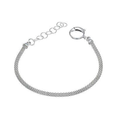 Bracelet pop-corn en argent sterling