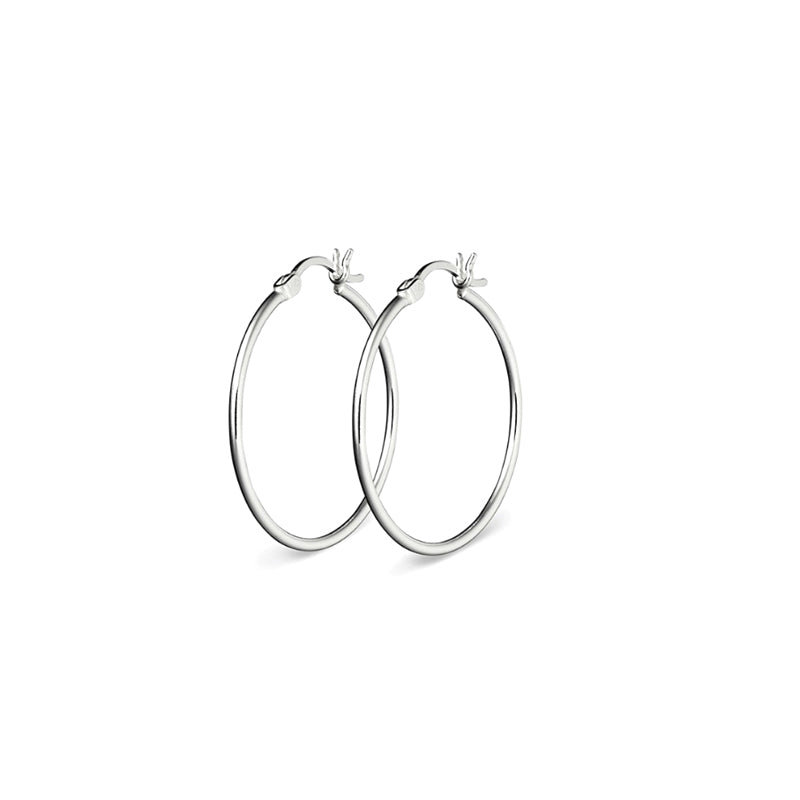 Sterling Silver Hoops 20mm