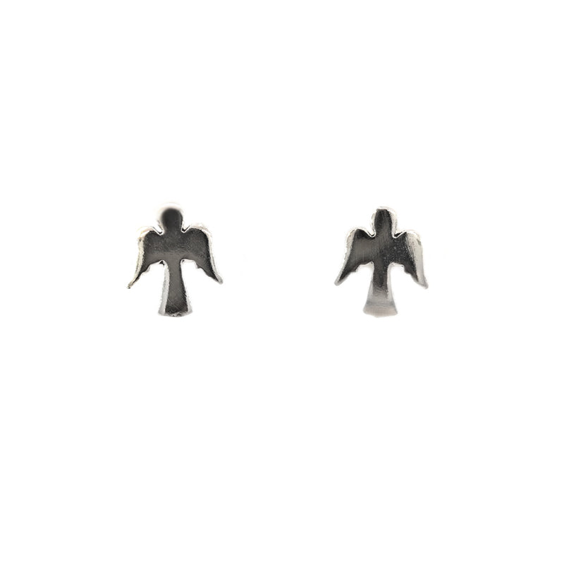 Sterling Silver Angel Stud Earrings