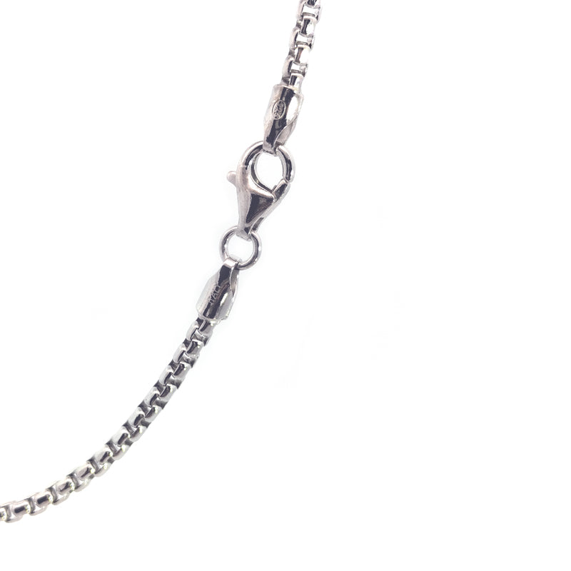 Catena a maglie arrotondate in argento sterling