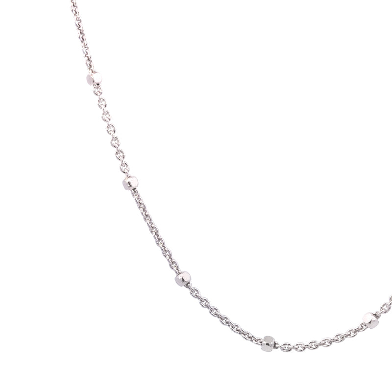 Catena a maglie in argento sterling con perline