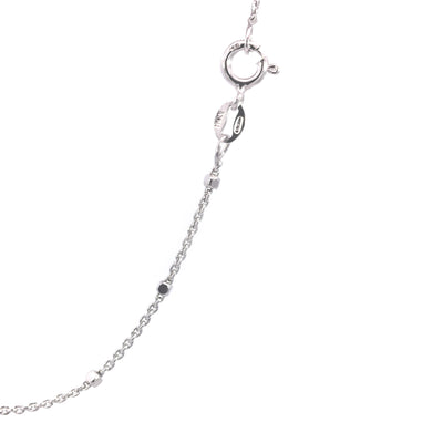 Catena a maglie in argento sterling con perline