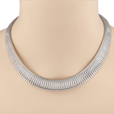 ITALIAN Sterling Silver CLEOPATRA Necklace