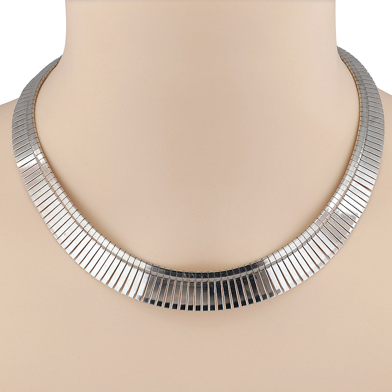 ITALIAN Sterling Silver CLEOPATRA Necklace