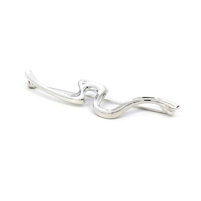 Spilla in argento sterling Ebb Tide di Daniel Bentley