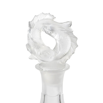 Lalique 2 Poissons Crystal Decanter