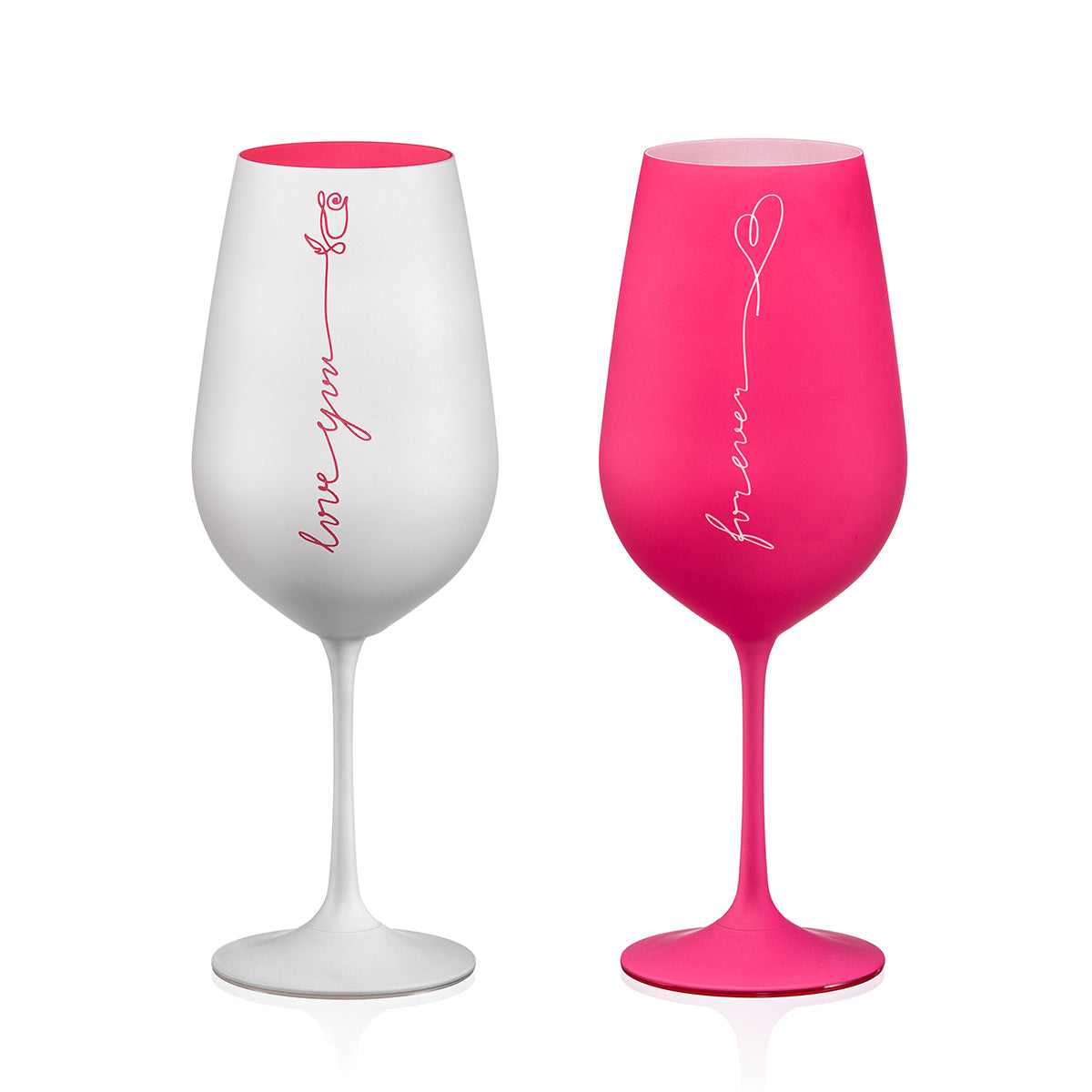 Bohemia Love Forever Wine Glasses 2PC