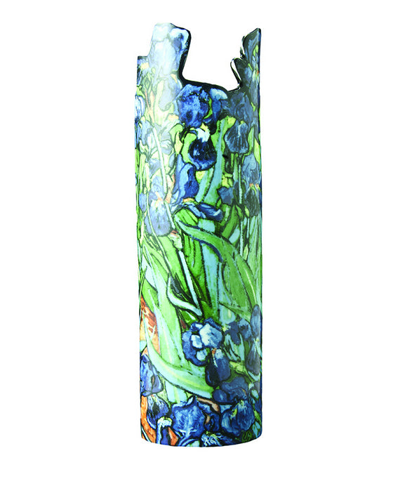 VAN GOGH IRISES Glass Vase