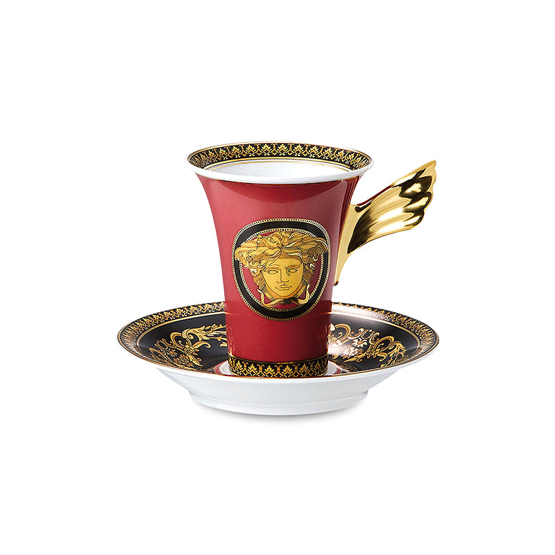 Versace Medusa Red Tazza alta e piattino