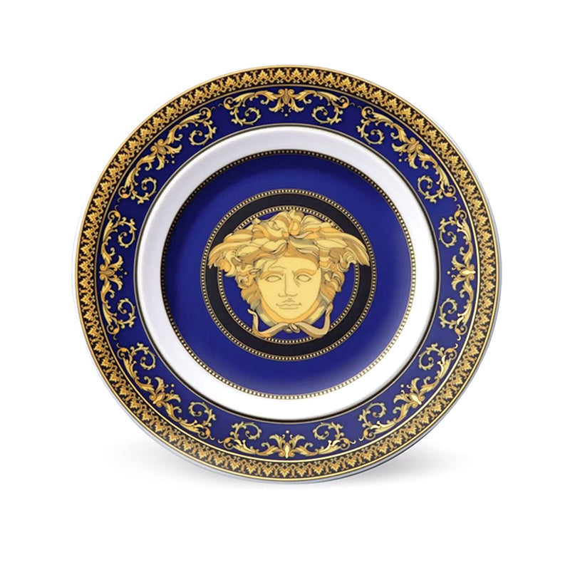 Versace Medusa Blue Piatto Pane e Burro 18cm