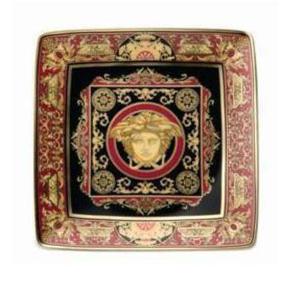 Versace Medusa Red 12cm Square Dish