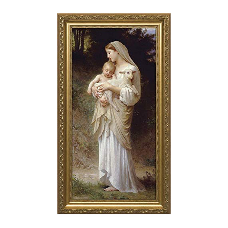L'Innocence by Bouguereau in ornate gold-coloured Frame