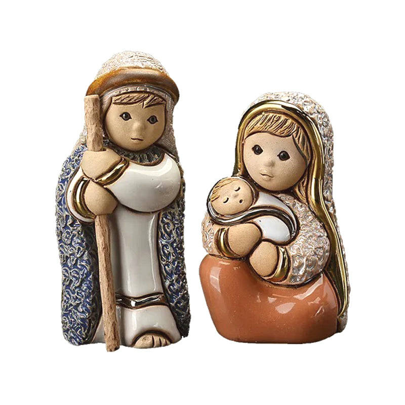 De Rosa Joseph & Mary with Baby Jesus (Set of 2)
