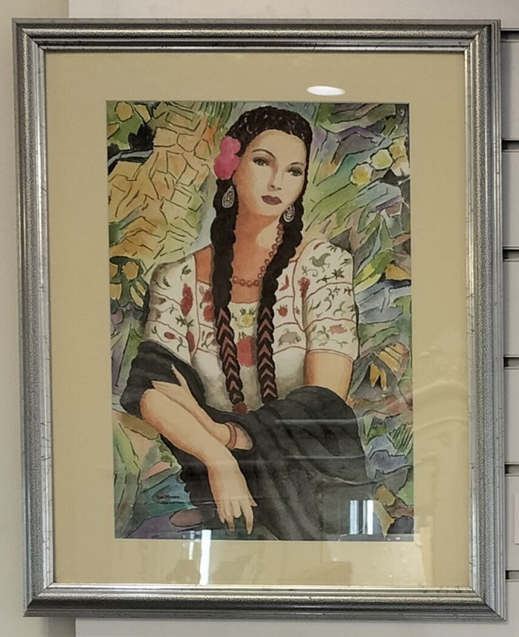 Rowena - Framed Original Watercolour Painting by Ron Moore