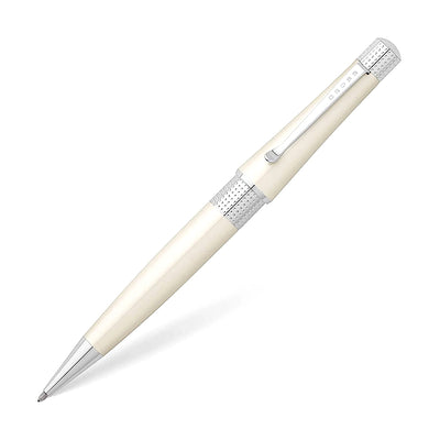 CROSS Beverly White & Chrome Ballpoint Pen