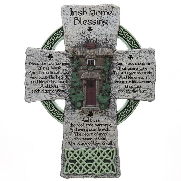 Irish Home Blessing Cross - 20cm