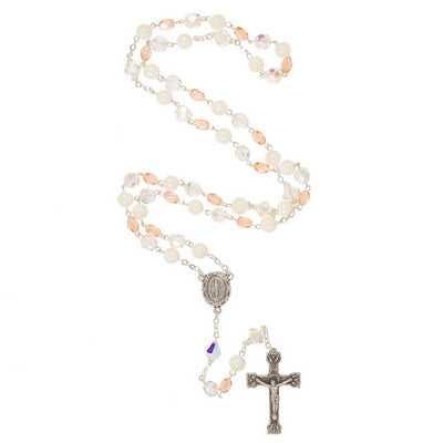 Swarovski & Mother of Pearl Rosary