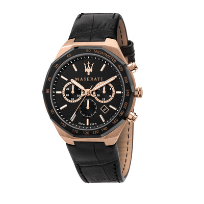 Maserati Stile Black Chronograph Watch