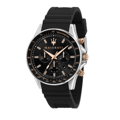 Maserati Sfida Black Dial 44mm Watch